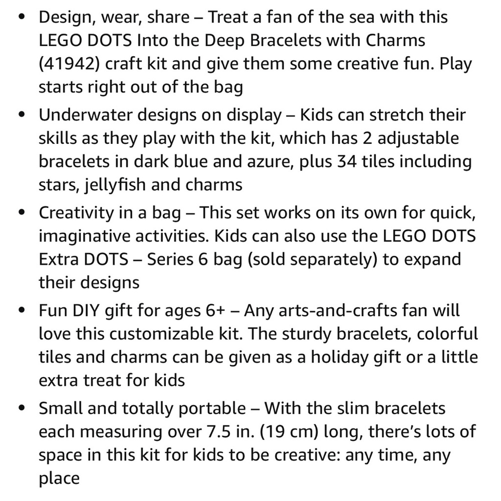 NWT LEGO DOTS Into the Deep Bracelet Set - Blue, Green, Purple - Picture 8 of 15